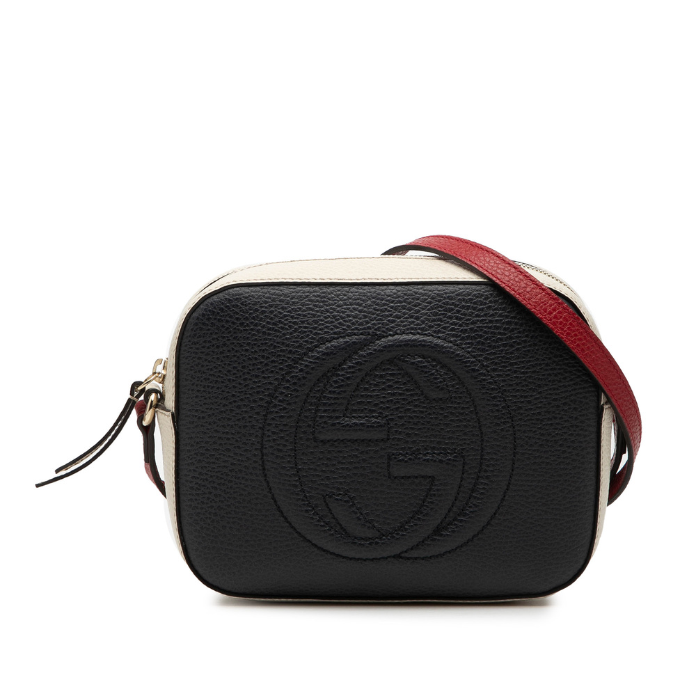 Pre-Loved Gucci Small Tricolor Leather Soho Disco Crossbody - Picture 1 of 7